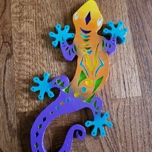 Colorful Handmade lizard wall decoration